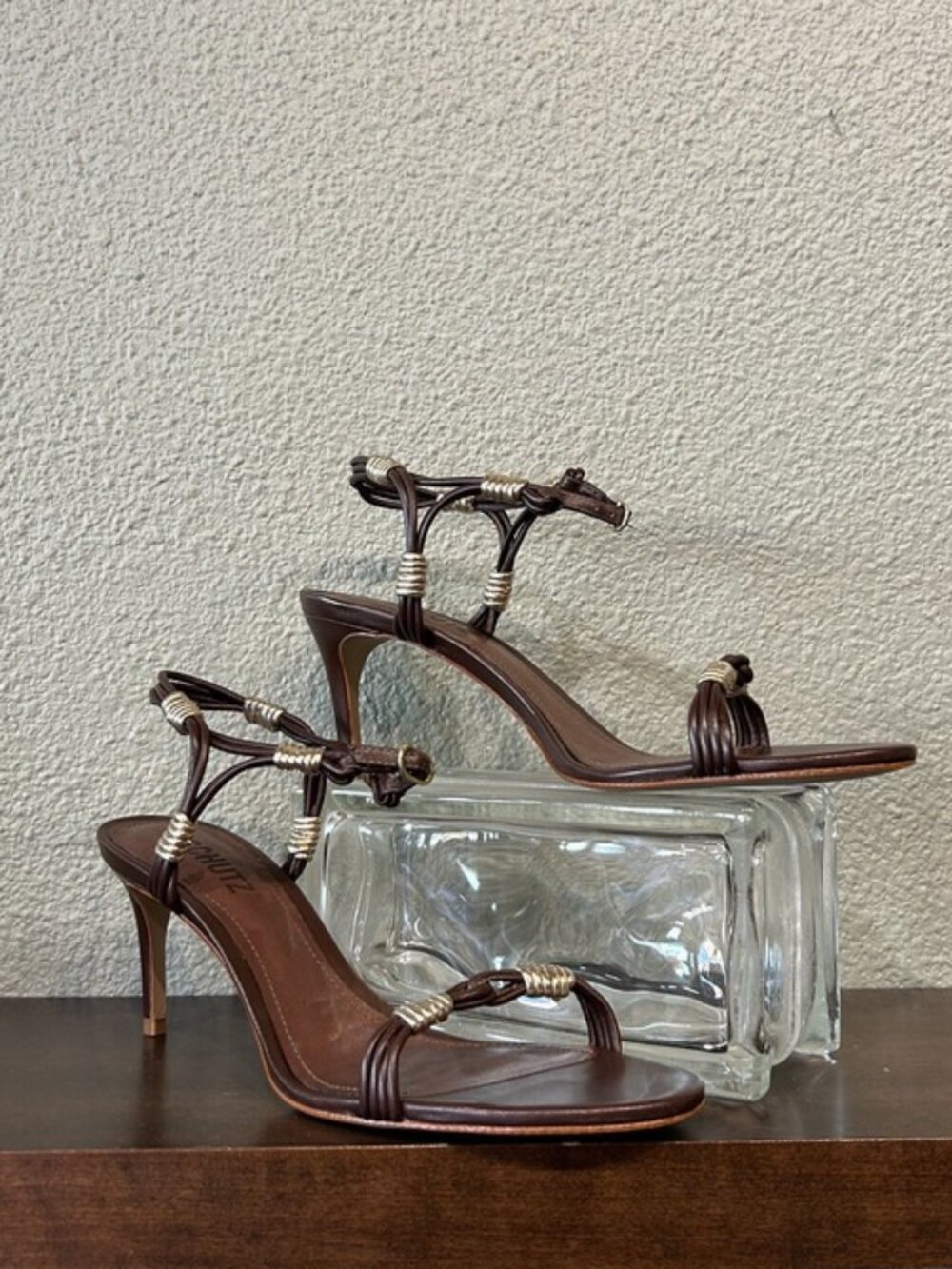 Schutz Nara Mid Root Brown